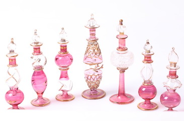 Set of red Egyptian Perfume Bottle