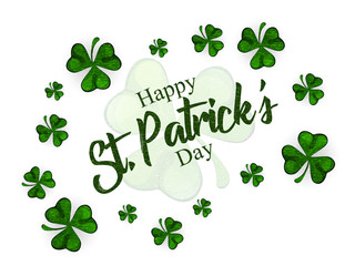 Saint Patricks day background. Simple banner for the site, shop, magazine promotions. Banner with place for text.