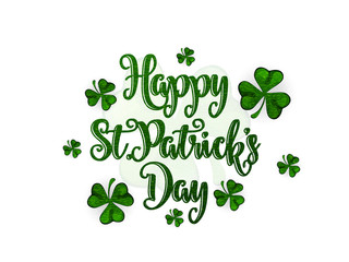 Saint Patricks day background. Simple banner for the site, shop, magazine promotions. Banner with place for text.