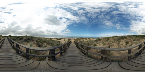 Enebrales de Punta Umbría 4, Huelva, Spain. Fotografía esférica 360º.	