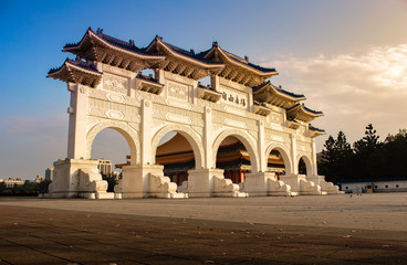 Fototapeta na wymiar Chiang Kai Shek Memorial Hall Taipei Taiwan