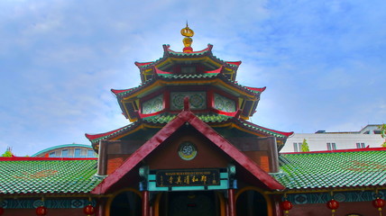 Fototapeta premium The Cheng Ho Mosque in Surabaya is a Chinese Muslim nuance, Surabaya, East Java Indonesia