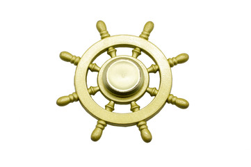 steering wheel isolated on white background