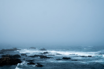 Cloudy view of the pacific