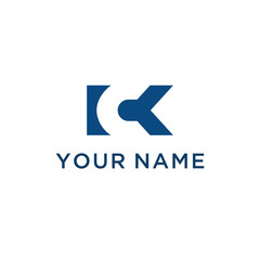 CK C K Letter Logo Design. Creative Modern 
