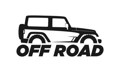Obraz premium Samochód terenowy proste luksusowe wektor logo
