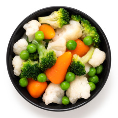 Mixed vegetables in bowl.