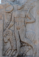 Statues and ancient Roman ruins of Ephesus, Izmir, Turkey