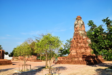 Wat Phu Khao Thong, Ayutthaya,  Thailand