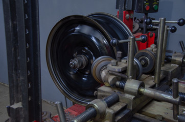 car repair in a car service