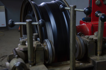 car repair in a car service