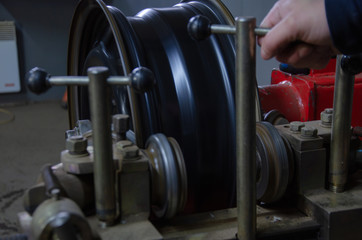 car repair in a car service