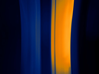 Yellow and blue vertical bands abstract composition
