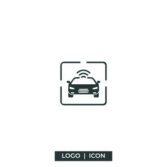 Car icon black on white background.vector Illustration. symbol. logo graphic
