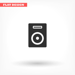 Loudspeaker vector icon , lorem ipsum Flat design