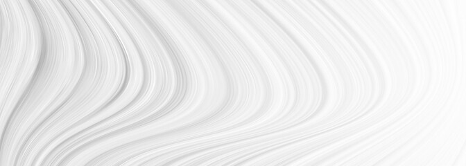 Fototapeta na wymiar White 3 d background with wave illustration, beautiful bending pattern for web screensaver. Light gray texture with smooth lines for a wedding card.
