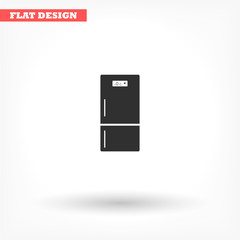 Fridge vector icon , lorem ipsum Flat design