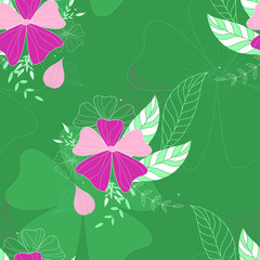 Beautiful Aleiah Flower Seamless Pattern Collection
