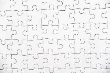 白いジグソーパズル
