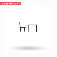 Tableicon vector icon , lorem ipsum Flat design
