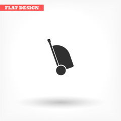 Bag vector icon , lorem ipsum Flat design