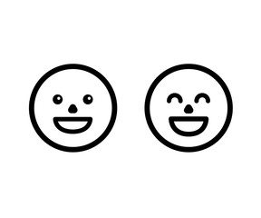 笑顔の絵文字/顔/表情/イラスト