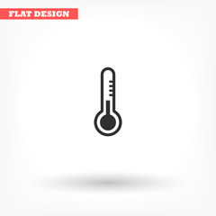 Thermometer vector icon , lorem ipsum Flat design