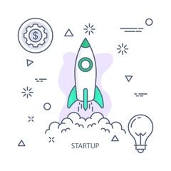 Startup vector illustration flat design concept. EPS 10 File