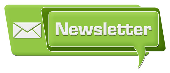 Newsletter Green Comment Symbol Horizontal 