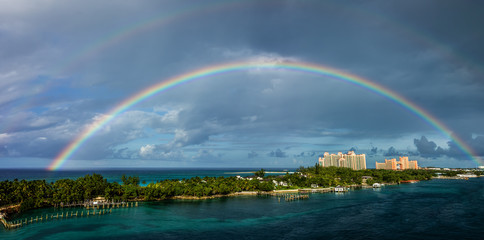 Fototapeta na wymiar Rainbow over Atlantis