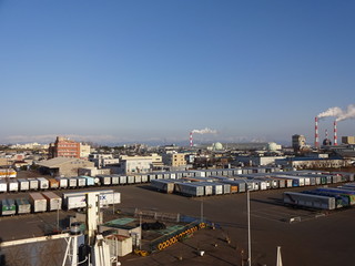 Niigata Port in Niigata city, Japan