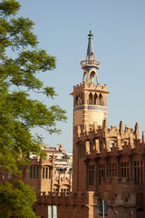 The skyline of Barcelona,Spain