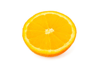 orange sweet fruit isolated on white background