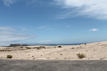 Fototapeta na wymiar beach view from fuerteventura