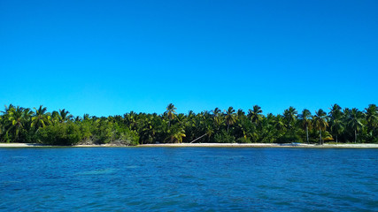tropical island in the sea