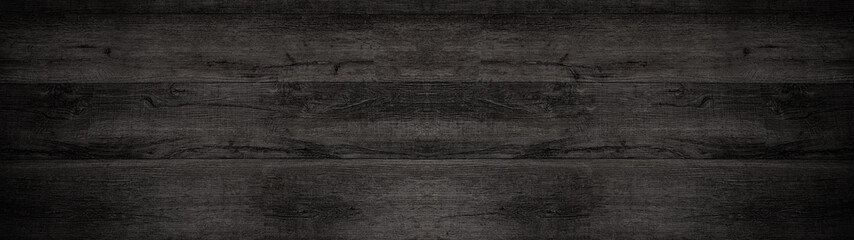 old black gray rustic dark wooden texture - wood background panorama long banner	