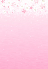 Background image of cherry blossom illustration