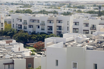 Muscat / Oman – February 13, 2020: Apartments at the Al Mouj (The Wave) real estate development in Muscat