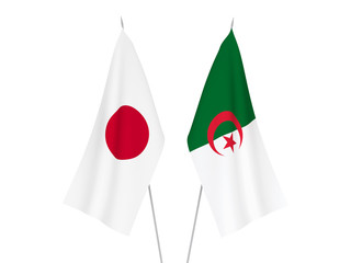 Japan and Algeria flags