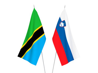 Slovenia and Tanzania flags