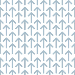 Arrow seamless pattern on white background.
