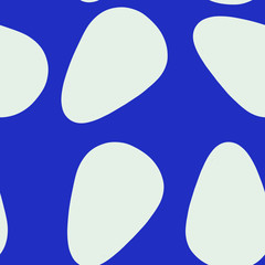 seamless pattern with white eggs on blue background. Easter eggs. Easter concept. Christian symbol. Print, packaging, wallpaper, textile, fabric design