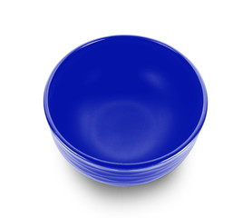 empty bowl on white background