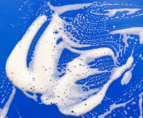 Soap foam background