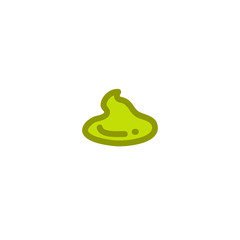 wasabi doodle icon, vector illustration