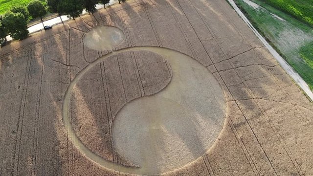 Crop circles in central Poland