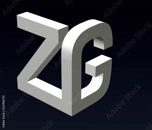 Font Stylization Of The Letters Z And A B C D E F G H J K L M N O P Q R S X Y Z Font Composition Of The