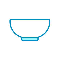 bowl - kitchen utensils - food icon vector design template