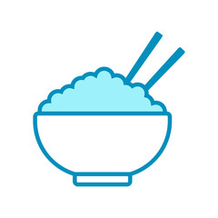 bowl - kitchen utensils - food icon vector design template