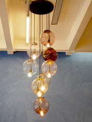 the ceiling lamps	